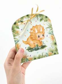 6pcs Dinosaur Style Gift Box, Dinosaur Birthday Gift Wrapping Supplies Birthday Box, Family Holiday Party Gift, Wedding Wrapping Supplies Candy Box, Kitchen Packaging Supplies, Babe Shower Gift Decoration