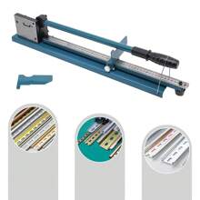 kangten Manual Rail Cutting Machine For Cutting Aluminum Guide Rails W/ Measuring Ruler - Blue - View 7
