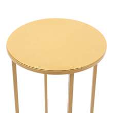 Jarrón de flores de metal redondo, 3 piezas, soporte para flores, centro de mesa para boda, decoración de fiesta - Dorado - Ver 8