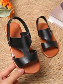 A Pair Of Beautiful, Fashion, Of Boys And Girls Sandals, Girls With The , Lovely Children's Shoes, Sandals Soft Soles, Very Fit A Pair Of Girls Casual Sandals