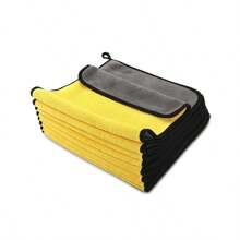 5 Packs Thickened Car Wash Microfiber Towel Car Cleaning And Drying Cloth Car Care Cloth Details Car Wash Towel 30 Cm * 30 Cm Household Rag Multi-Functional Car Wash Towel Does Not Shed Lint And Leaves No Marks Special Cleaning Towel Car Absorbent Cloth Car Wash Cleaning Supplies Home Cleaning Fast Dry Absorbent Sponge Set - Kitchen, Bathroom, Home, Household Supplier,Garden Tools