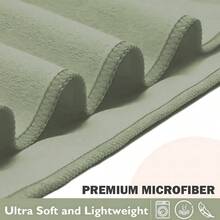 قطعة / 2 قطعة مناشف رياضة/لياقة بدنية فائقة النعومة وسريعة الجفاف ، اللون الأخضر العسكري، ماصة، مقاومة للرمال ، محمولة للياقة البدنية والسباحة والتنزه في الهواء الطلق - أخضر عسكري - مشاهدة 3