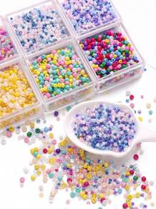 beadia 700 件 2-2.5 毫米多色什锦套装，玻璃种子珠小工艺珠适用于珠宝制作 DIY 手链项链戒指和其他装饰手工工艺品用品