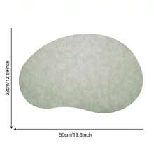 Nordic Style Heteroseksuele Textuur PU Placemats, Hoogwaardige Waterdichte Anti-Olie Warmte-Isolatie Eettafelmatten, Onderzetters