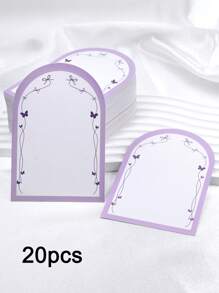 20pcs Nail Art Storage Cards 12.5x8.5cm Arch Display Card False Nails Cardboard Handmade Nail Tips Portable Manicure Nail Packaging Cards - Multicolor - View 8