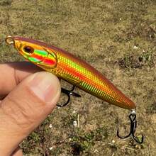 1pc Laser Projection Sinking Fishing Lure, Heavy Duty Fishing Bait - Gold - View 2