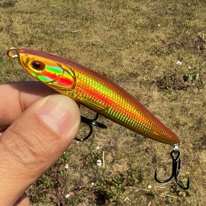 1pc Laser Projection Sinking Fishing Lure, Heavy Duty Fishing Bait