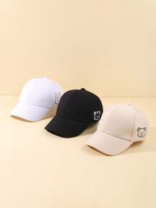 1/3 Pieces Cute Fashion Animal Rabbit Bear Tiger Printed Baseball Cap Suitable For Baby Girls Boys Soft Adjustable For Toddlers Girls Boys Suitable For Spring Summer Daily Life Casual Party Play