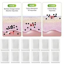 100 片天然深层清洁草本足贴，日常护理贴，可缓解压力，帮助睡眠和缓解脚冷，成人足部药膏，含生姜、竹炭、薰衣草和草本贴片 - 彩色 - 查看 4