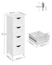 SONGMICS Bathroom Furniture Sets - White - View 6