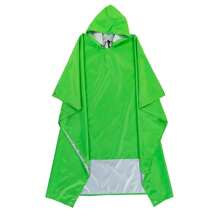 1PCS 3-In-1 Multifunction Travel Waterproof Poncho Outdoors Rain Coat Shelter Camping Mat Backpack Cover Women Men Raincoat