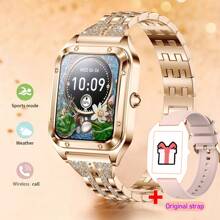 GUHUAVMI Women's Luxury Smart Watch (Answer/Dial Call), 1.59inch(4.03cm) Smart Watch For Android & IOS Phones, IP67 Water Resistant Fitness Watch, AI Voice Features For Women & Men