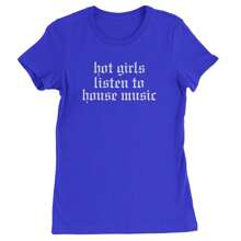 Hot Girls Listen To House Music Rave EDM Womens T-Shirt - Purple - View 12