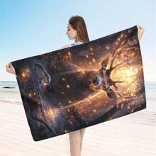 Extra Large Beach Towel - Soft, Lightweight, Absorbent Polyester Towel, Suitable For Travel, Swimming, Camping, Yoga, Fitness, And Beach Vacations - Perfect Gift For Family And Friends Mother's Day Flowers, Personalized Gifts For Mom, Last Minute Gifts, Mother's Day Ideas, Mothering Sunday Gifts, Handmade Cards For Mum, Best Mother's Day Gifts Under $50 Summer, Holiday