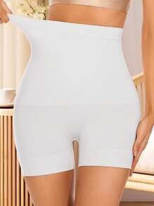 3PCS Dames Naadloze Hoge Taille Body Shaping Boxershorts, Basic Zachte Brede Tailleband Fietsbroek, Jarretelbroek, Stretch Heup Lift Body Shaping Broek