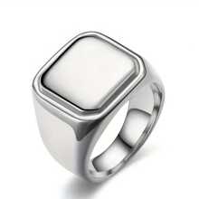 1pc Customized Innovative Men Engraved Ring - Personalized Stainless Steel Band, No Plating, Unique Design - Ideal Gift For Father's Day, Birthday, Family Occasions