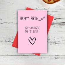 1PC Funny Birthday Card For Friend - Dirty Card For Him, Her, Perfect Gift For Boyfriend, Girlfriend, Humorous Birthday Wishes & Greeting