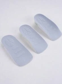 1 Paar Herren Erhöhende Einlegesohlen, ermüdungsfreies Kissen stoßabsorbierendes PVC-Halbpolster, geeignet für Sportschuhe, Stiefel und andere Schuhe