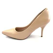 Beige Beira Rio High Heel Pointed Toe Pump