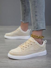 Damen Lässig Schuhe, Damen Sportschuhe, weiße Schuhe, Damen Straßenschuhe, leichte Skaterschuhe, Damen Skaterboard Schuhe mit niedrigem Schaft