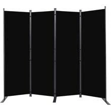 Room Divider 6FT Portable Room Dividers And Folding Privacy Screens, 88'' W Fabric Divider For Room Separation, 4 Panel Partition Room Dividers Freestanding Wall Divider Screen For Dorm Studio Office
