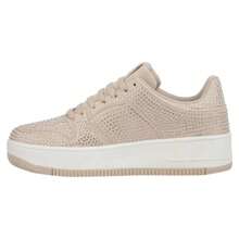 Tenis Plataforma Color Beige Para Mujer Con Estilo Sofisticado - Beis - Ver 5