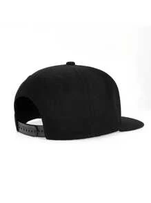 1pc "Doodle Bear" Print Unisex Streetwear Hip Hop Cap, Adjustable Brim Baseball Hat, Sports Cap