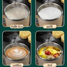 Double-Layer Anti-Scald Stainless Steel Cup With Plastic Handle Coffee Milk Tea Water Drinking Cup For Home Office