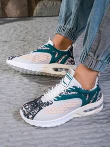 Women's Breathable Color-Block Casual Lightweight Walking Sneakers - Multicolor - View 6