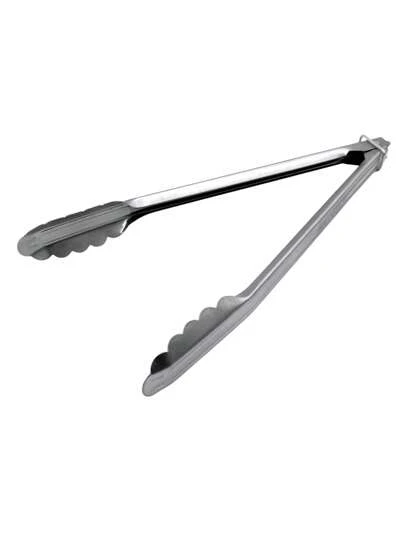 EQUIPMENT AUTOMOTIVE JAVAZ Pinza mediana para parrilla (30 cm), de acero galvanizado, pinza de alimentos, pinzas de carne, pinza de pan, pinza de servir para cocinar, asar, bufé