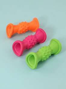 1PC RANDOM COLOR DENTAL CLEANING RUBBER TOY - Multicolor - View 1