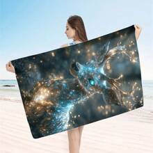 Extra Large Beach Towel - Soft, Lightweight, Absorbent Polyester Towel, Suitable For Travel, Swimming, Camping, Yoga, Fitness, And Beach Vacations - Perfect Gift For Family And Friends Mother's Day Flowers, Personalized Gifts For Mom, Last Minute Gifts, Mother's Day Ideas, Mothering Sunday Gifts, Handmade Cards For Mum, Best Mother's Day Gifts Under $50 Summer, Holiday