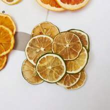 1 Pack 5/10/20/50pcs Assorted Dried Fruit Slices (Orange, Yellow Lemon, Green Lemon), Dried Flowers Decoration Materials For Wreaths, Frames, Candles, Handicraft DIY, Fragrance