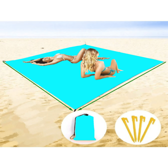 Portable Picnic Mat, Outdoor Lawn Mat, Outdoor Seat Cushion, Moisture-Proof Floor Mat, Beach Mat, Spring Outing Outdoor Floor Mat (Size 100 * 100/300 * 300, With 4 Ground Nails And Storage Bag) Small And Convenient To Carry