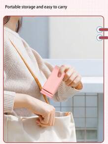 5/1/2 pièces Support de téléphone avion, support de voyage portable de bureau en vol pliable réglable rotatif avec retardateur, support de siège de train, charms de téléphone portable, accessoires de téléphone portable