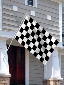 3x5Ft Checkered Black And White Racing Flag, Fade Proof Flags With Grommets, High-Quality Hanging Flag, Room Decor, Garden Flag Decor, Vivid Color, And UV Fade Resistant, Outdoor Holiday Decoration