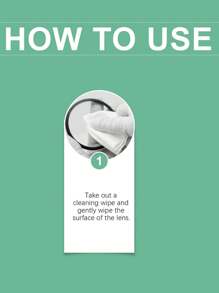 Lens Cleaning Wipes Glasses Screen Wipes Individual Package Carry Cleaning Wipes With You