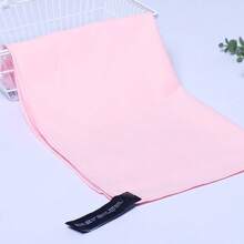 قطعة واحدة/قطعتان منشفة رياضية أحادية الجانب من ألياف دقيقة سريعة الجفاف، خفيفة الوزن، ماصة، غير لاصقة للاستخدام في اليوغا والسباحة والرحلات، بلون زهري باستيل - وردي فاتح - مشاهدة 4