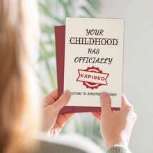 1pc Funny 18th Birthday Card For Daughter Son, Unique Adulting Welcome Greeting Card With Envelope, Humorous 18 Year Old Milestone Celebration Card - Welcome To Adulthood