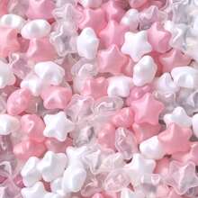 50pcs Star Shape Ball Pit Balls, Ocean Balls For Ball Pool, Kids Indoor Outdoor Family Toys, Crush-Proof Colorful Ocean Balls For Baby Or Toddler Ball Pit, Water Bath Toy, Room &Party Decorations, Plastic Balls Perfect For Pool And Party