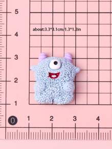 10/30pcs Random Mixed Shiny Sulley Monster Cartoon Cute Resin Craft Accessories, DIY For Hair Clips, Phone Cases, Cups, Headbands