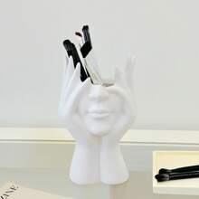 1pc Human Form Decorative Desk Organizer, Multi-Functional Pen/Makeup Brush Holder