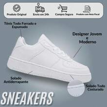 Women Wedge Sneakers - White - View 6