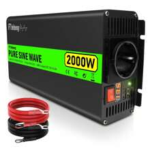 FT feiteeng Pure Sine Wave Power Inverter, 12V To AC 220V/230V, Suitable For Household, RV, And Off Grid Solar Systems, With AC Socket And USB Port, LED Display - Black - View 11