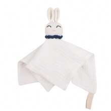 1pc Soft Printed & Plain Texture Crochet Animal Head Baby Comforter Blanket - Multicolor - View 22