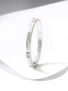 1 Pieza Anillo precioso de joyería para señoras de Plata de Ley 925 bañada en Oro Amarillo, Joyería Fina para uso diario, Regalo, Boda, Compromiso, Joyería Nupcial