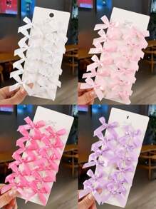 12pcs Girls' Minimalist Sweet Mini Butterfly Hair Clips