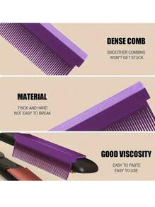 1pc,Professional Straightening Comb - High Temperature Resistant, Carbon Fiber Straightener