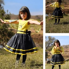 Vestido de Abejita con alas - Negro - Ver 1