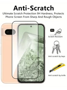 4 Stücke Vollabdeckung HD Anti-Kratz Displayschutzfolie für Sam Sung Galaxy / iPhone / OPPO / VIVO / Realme / Infinix / Moto / Xperia / Pixel Handys, unterstützt Face Unlock und Fingerabdruck Unlock, Panzerglas kompatibel mit iPhone 16/16 Plus/16 Pro/16 Pro Max/15/15Pro/15 Plus/15 Pro Max. Vollabdeckung, hydrophob und ölabweisend, schalen- und filmfreundlich, wasserdicht, stoßfest, kratzfest, fingerabdruckfest